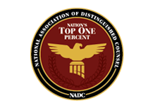 National Association of Distinguished Counsel Member of the Top One Percent
